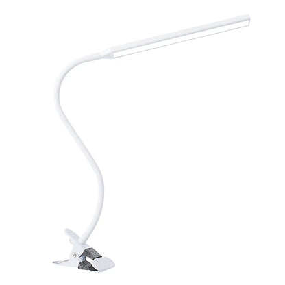 LED 360° Folding Clamp Desk Lamp Eye Protection Rechargeable Table Lamp Clip on Light for Bed Reading Working and Computers