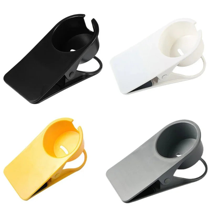 ABS Cup Holder Automotive Creativity Table Side Water Cup Holder Office Desk Computer Desk Fixed Cup Holder