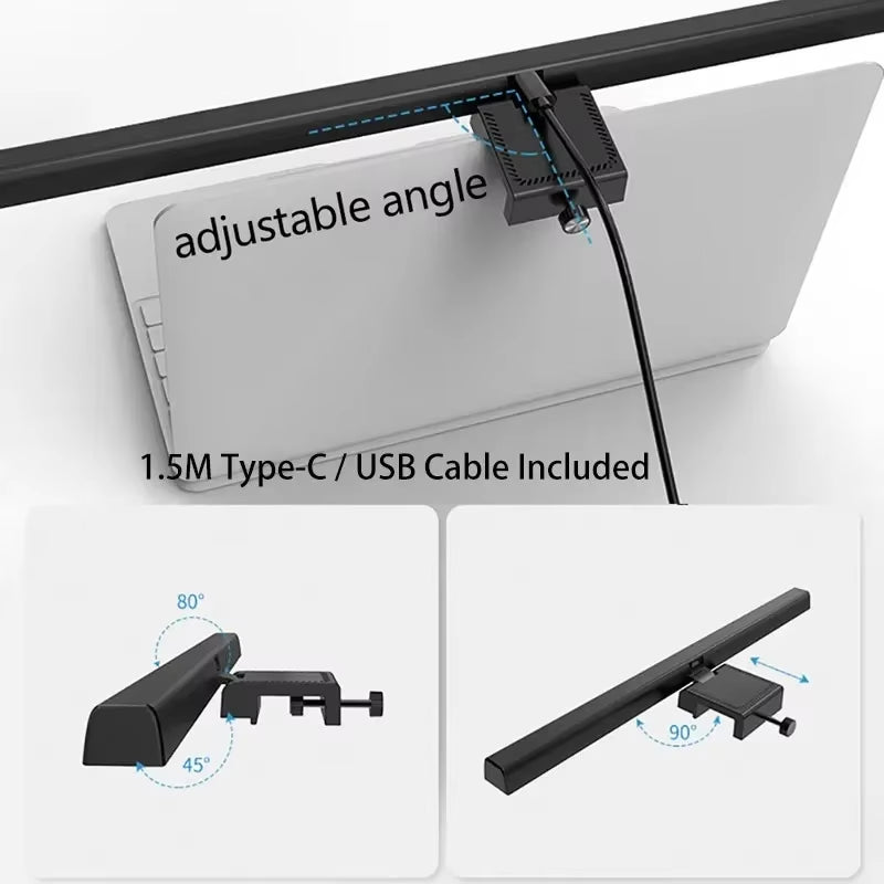 LED Monitor Light Bar - Eye Protection Dimming Lamp for Work, Reading, and Learning
