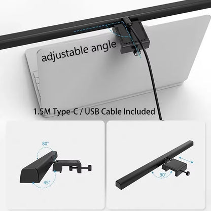 LED Monitor Light Bar - Eye Protection Dimming Lamp for Work, Reading, and Learning