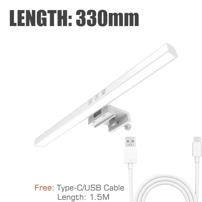 LED Monitor Light Bar - Eye Protection Dimming Lamp for Work, Reading, and Learning