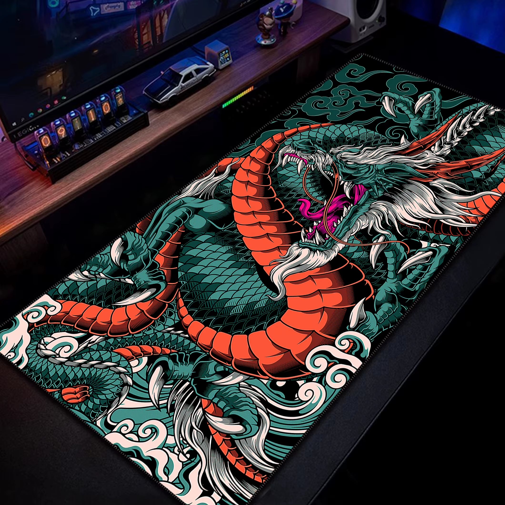 Chinese Dragon Gaming Rubber Mousepad - XXL