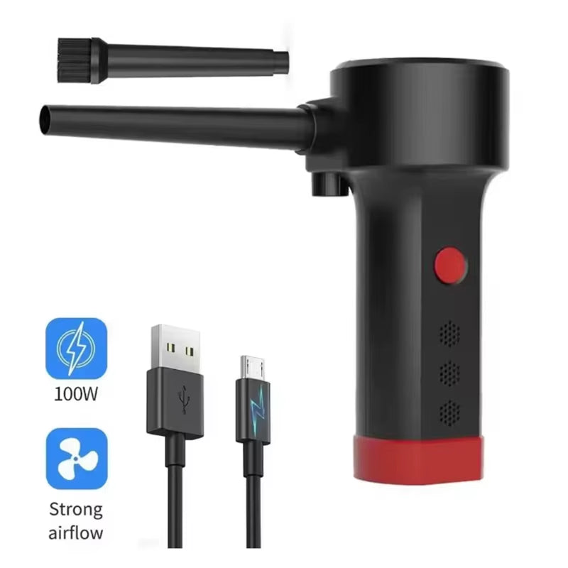 Electric Air Duster Chargeable,Compressed Air Cans Usb,Cordless Air Blower Cleaning Dust,Laptop Cleaner, Computer PC Canned Air
