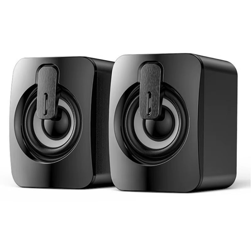 HIFI Stereo USB Wired Computer Speakers with RGB LED Light for Desktop & Laptop